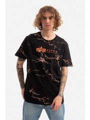 Alpha Industries tricou din bumbac barbati, culoarea negru, modelator 106500.241-black