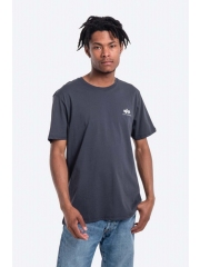Alpha Industries tricou din bumbac Basic T Small Logo culoarea albastru marin, uni 188505.02-navy