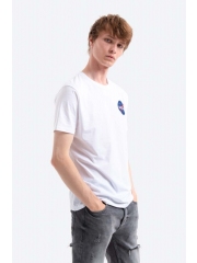 Alpha Industries tricou din bumbac Space Shuttle T culoarea alb, cu imprimeu 176507.09-white