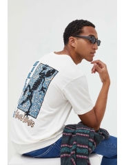 Billabong tricou din bumbac culoarea bej, cu imprimeu