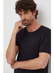 BOSS tricou din bumbac barbati, culoarea negru, neted