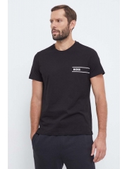 BOSS tricou din bumbac culoarea negru, cu imprimeu