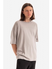 Champion tricou din bumbac Crewneck culoarea bej, neted 215994-ES033