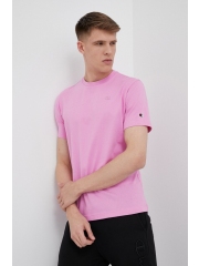 Champion tricou din bumbac culoarea violet, neted