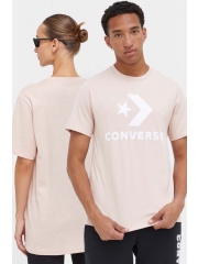Converse tricou din bumbac culoarea roz, cu imprimeu