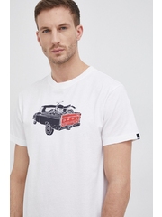 Deus Ex Machina tricou din bumbac culoarea alb, neted