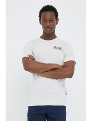 G-Star Raw tricou din bumbac culoarea alb, cu imprimeu