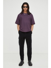 G-Star Raw tricou din bumbac culoarea violet, neted