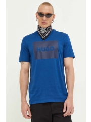 HUGO tricou din bumbac cu imprimeu