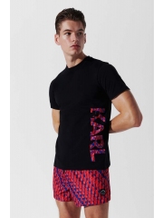 Karl Lagerfeld tricou din bumbac culoarea negru, modelator