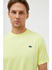 Lacoste tricou barbati, culoarea verde, neted