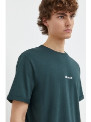 Les Deux tricou din bumbac barbati, culoarea verde, cu imprimeu