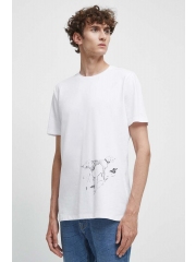 Medicine tricou barbati, culoarea alb, cu imprimeu