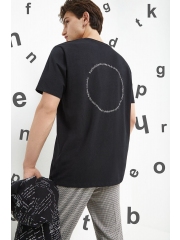 Medicine tricou barbati, culoarea negru, cu imprimeu