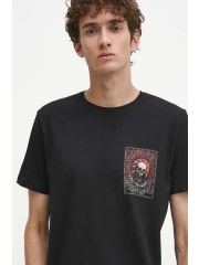 Medicine tricou din bumbac barbati, culoarea negru, cu imprimeu