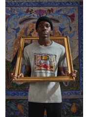 Medicine tricou din bumbac culoarea gri, cu imprimeu