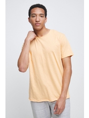 Medicine tricou din bumbac culoarea portocaliu, neted