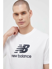 New Balance tricou din bumbac culoarea alb, modelator MT31541WT-1WT