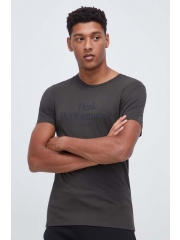 Peak Performance tricou din bumbac culoarea verde, cu imprimeu