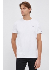 Pepe Jeans Tricou Original Basic culoarea alb, cu imprimeu