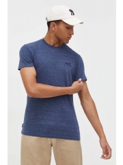 Superdry tricou din bumbac melanj