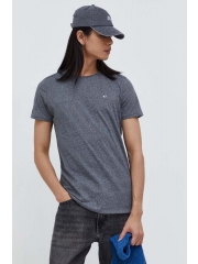 Tommy Jeans tricou barbati, melanj