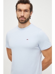 Tommy Jeans tricou din bumbac barbati, neted