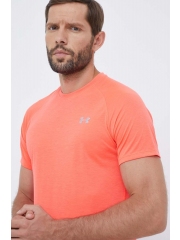 Under Armour tricou de alergare culoarea rosu, neted