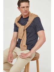 United Colors of Benetton tricou din bumbac culoarea albastru marin, modelator