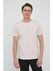 United Colors of Benetton tricou din bumbac culoarea roz, neted