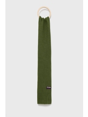 Pepe Jeans esarfa din amestec de lana culoarea verde, neted
