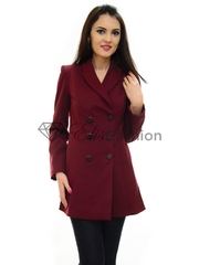 Trench Ella Collection Feminine Experience Burgundy