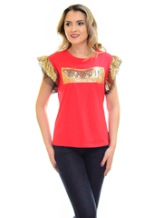 Tricou Gold Vague Red