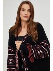 Answear Lab cardigan de lana femei, culoarea negru, călduros