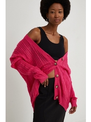 Answear Lab cardigan de lana femei, culoarea roz, light